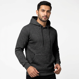 Sudaderas con capucha personalizadas al por mayor 100% algodón para hombre, transpirables, de forro polar, con impresión de logotipo. - Product Image 1