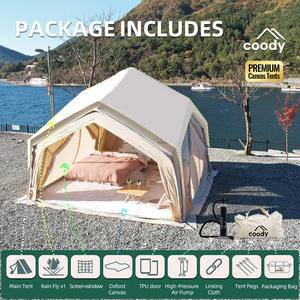 Tente gonflable <span class=keywords><strong>d</strong></span>'extérieur Coody Hub Station Air - Beige, 4 saisons, 3-5 personnes, camping, voyage, <span class=keywords><strong>prix</strong></span> <span class=keywords><strong>d</strong></span>'usine - Product Image 4