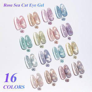 Private Label 15ml Rose mare Cat Eye Gel campione gratuito Gel smalto per unghie magnetico - Product Image 2