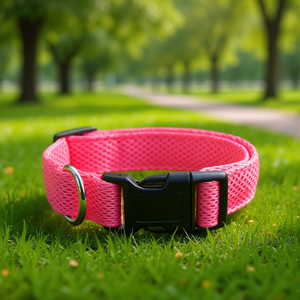 Collier pour chien Aero Mesh rose, petit, réglable et respirant - Product Image 2