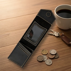 Boshiho Genuine Cowhide Leather Credit <b>Card</b> <b>Holder</b> for Men-Multi-Function RFID Blocking Vintage Zipper Closure - Product Image 6