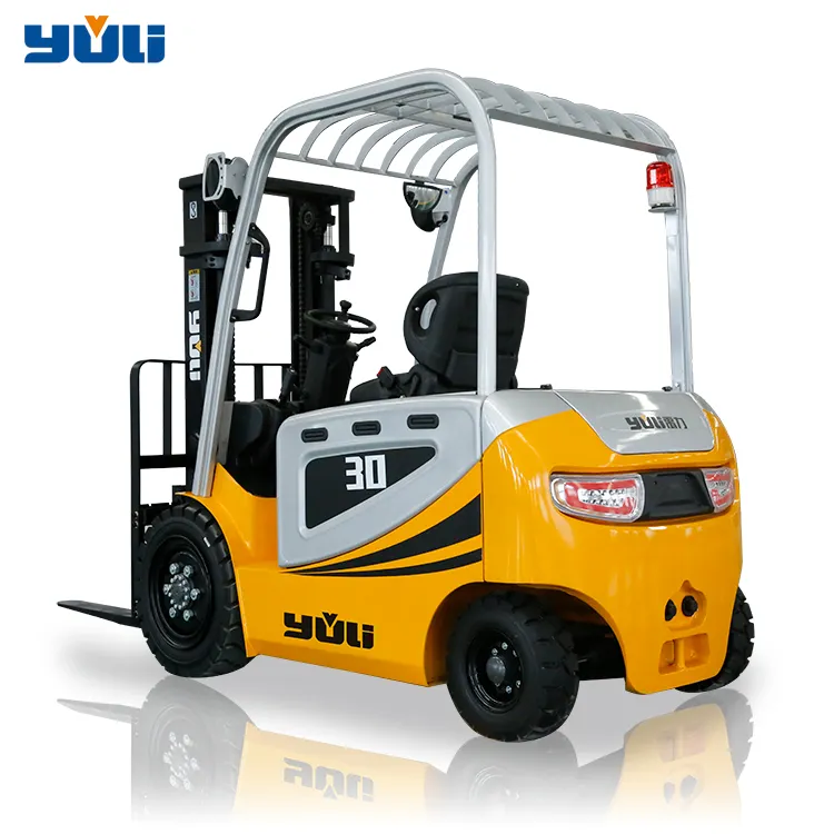 Yuli China factory lithium battery 4 wheel electric forklifts 1.5 ton 2 ton 3 ton 3.5 ton electric forklift