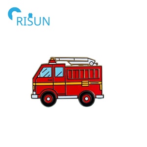 Fabricación Metal esmalte Departamento <span class=keywords><strong>de</strong></span> Bomberos Pin personalizado dibujos animados transporte coche camión solapa Pin <span class=keywords><strong>fuego</strong></span> Pin insignia emblema - Product Image 4