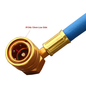 Tuyau de climatisation automobile avec manomètre 1/2 Acme en alliage d'aluminium AL801G50 pour système R134A - Product Image 3