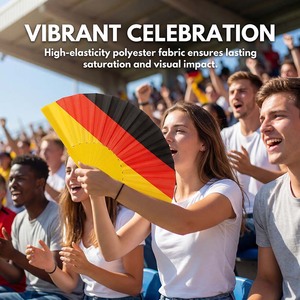 Abanico de Mano Plegable de Plástico con Impresión Personalizada, Abanico Plegable Tipo Clack, Abanico de Mano para Animar en Eventos Deportivos - Product Image 2