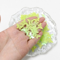 Paillettes PVC papillon lâches de 17 mm aux couleurs irisées et holographiques pour décorations DIY et slime (adultes)