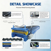 Machine de profilage robuste à double couche 1001-980, équipement de production de panneaux en acier multi-profilés pour la fabrication de toitures métalliques