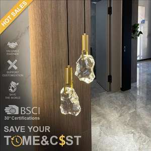 ENSEMBLE Nouveau Cristal Led Pendentif Lumières Nordique De Luxe En Laiton Cuisine <span class=keywords><strong>Suspension</strong></span> Luminaire Chambre Chevet <span class=keywords><strong>Suspension</strong></span> Lampe - Product Image 3
