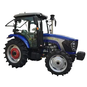 Tractoren Fabrikant Leveren Topkwaliteit 60pk 70pk 80hp 90hp 4X4 Rijden Landbouwtractoren Met Airconditioner Cabine