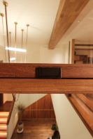 Fenêtre pliante verticale japonaise en bois massif avec vitrage, insonorisée, pour villa