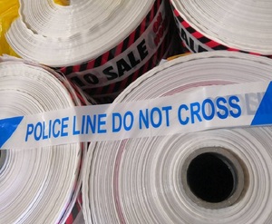 เทปเตือนกั้น PE <span class=keywords><strong>แถบ</strong></span>สีแดงและสีขาววัสดุใหม่สำหรับถนนและ<span class=keywords><strong>ตำรวจ</strong></span> - Product Image 3