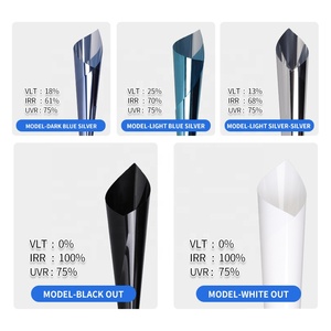 Pegatinas de tinte de aislamiento térmico para ventana, película de vidrio de construcción negra, accesorios de construcción, decoración Interior, Kashibang, 100% m, 1,52 - Product Image 4