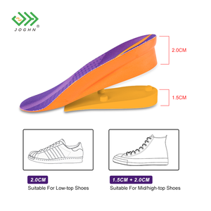Plantillas de aumento de altura invisibles para hombres y mujeres, insertos de elevación de tacón de PU de silicona, novedad - Product Image 3