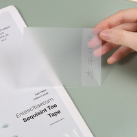 Bloc-notes transparent auto-adhésif 7*9.5cm étanche et N-Time avec 50 feuilles, 1 pièce