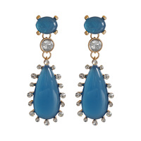 Boucles d'oreilles pendantes vintage colorées en forme de goutte pour femmes, en résine et alliage, bijoux fantaisie tendance, vente en gros