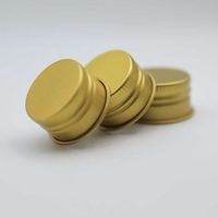Venta Directa de Fábrica, Tapa de Aluminio Roscada de Grado Alimenticio, Personalizable en Tamaño y Color, Apta para Botellas de Vidrio