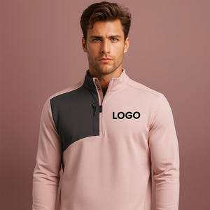 Sudaderas y Hoodies Personalizadas al por Mayor con Media Cremallera para Golf, de Poliéster Estampado, Tallas Grandes para Hombre, Suéter con Cierre de 1/4 - Product Image 1