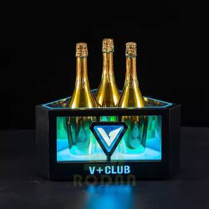 Décoration de bar moderne et élégante Ambiance de luxe Discothèque/Bar Party Champagne Cooler LED Ice Bucket - Product Image 1
