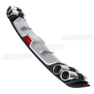 Universal <b>Car</b> Rear Bumper <b>Diffuser</b> Lip Spoiler Canard Black ABS Plastic <b>Car</b>-Styling Rear Bumper Lip <b>Diffuser</b> Spoiler Canard 1pcs - Product Image 3