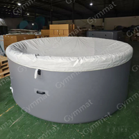 Piscine Gonflable Géante Ronde Rigide à Technologie Drop Stitch, Piscine Profonde Portable pour l'Été