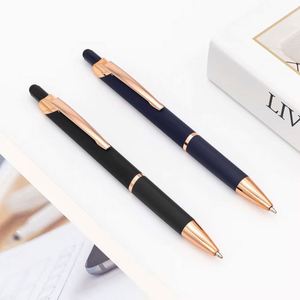 Metal Ballpoint Pens Write Smoothly <b>Light</b> Luxury Business Signature Metal Pen Black and Pens with Custom logo Promotional - Product Image 3