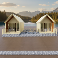 Maison-capsule de luxe à énergie solaire : Suite d'hôtel préfabriquée de conception française |   Maison conteneur en panneaux sandwich en acier de 20 pieds