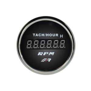 Tachymètre numérique à bordure chromée 0-9999 tr/min pour compteur automobile - Product Image 1