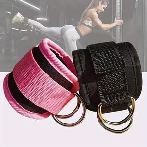 Gym leg and strength training with ankle straps and resistance bands - Product Image 2