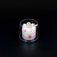 Boîte d'emballage pour gâteau de 3 pouces, boîte d'emballage en plastique rigide transparent pour mini-gâteaux à la mousse, solution pour boulangerie