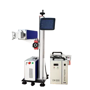 Boao CO2 Laser đánh dấu kích thước lớn tùy chỉnh galvo RF quang 30 Wát 50 Wát chai nước CO2 bay Laser đánh dấu máy