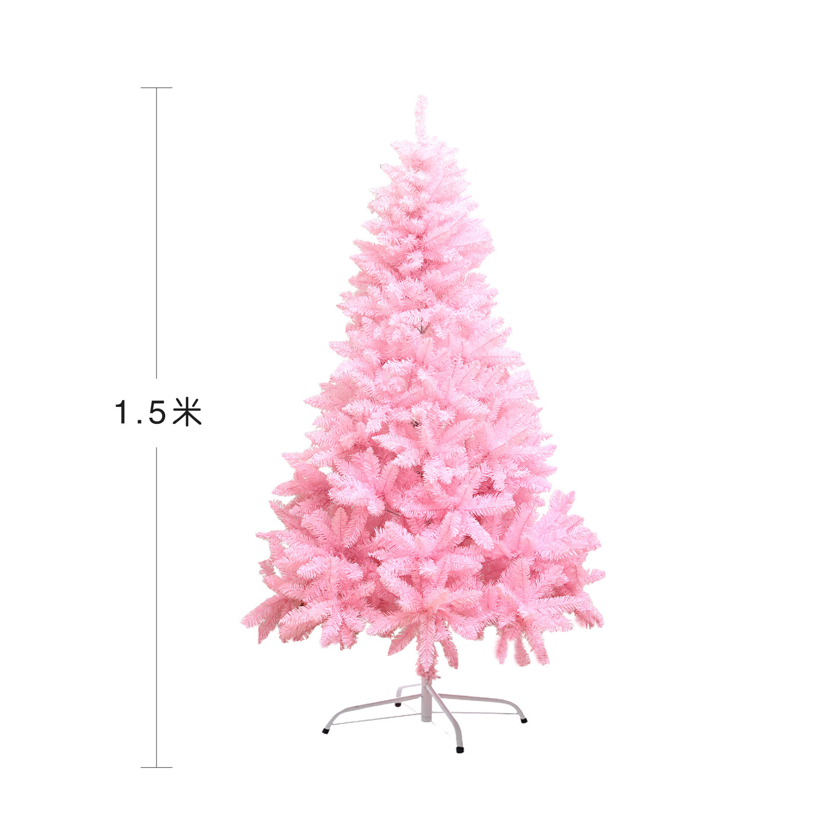 Árbol de Navidad rosa de 1,5 metros [390T]