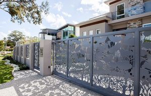 Y L Outdoor Laser geschnittene Aluminium Gartenzaun Handlauf Terrasse Balkon Geländer Balustrade Heißer Verkauf für Villen Easy DIY - Product Image 3