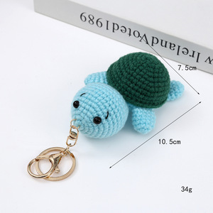 Porte-clés créatifs tricotés à la main, pendentifs mignons en laine crochetée, accessoires de sac à main, cadeaux - Product Image 5