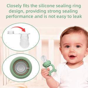Nuevo <span class=keywords><strong>Mordedor</strong></span> para Bebés, Alimentador de Silicona para Leche Materna, Purés, Smoothies y Jugos, Chupete, Sin Desorden, <span class=keywords><strong>Mordedor</strong></span> Congelable para Bebés - Product Image 3