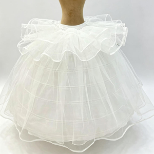 <span class=keywords><strong>Jupon</strong></span> de <span class=keywords><strong>mariée</strong></span> 7 cerceaux 4 couches en tulle réglable, crinoline pour robe de bal, sous-jupe renforcée à baleines 145CM - Product Image 3