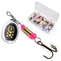 Ensemble de leurres combinés 3,2g 6cm 10 pièces : Spinner Bait, Cuillère Bionique et Lame de Saule, avec paillettes métalliques, accessoires de pêche