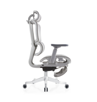Chaise pivotante ergonomique de luxe, robuste, avec porte-vêtements, hauteur réglable, accoudoirs 3D, tissu en maille, bon prix