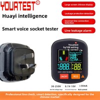 Testeur de Prise Numérique Haute Précision Multifonction Détecteur de Polarité Électrique avec Annexion Vocale HY108