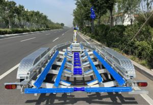 Schwerlast-Dreifachachsen-Bootsanhänger <span class=keywords><strong>30</strong></span> Fuß Aluminium-Bootsanhänger für Yachttransport - Product Image 4