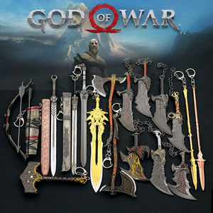 Llavero <span class=keywords><strong>de</strong></span> Metal <span class=keywords><strong>de</strong></span> la Espada del Caos <span class=keywords><strong>de</strong></span> Kratos y la Espada <span class=keywords><strong>de</strong></span> Zeus <span class=keywords><strong>de</strong></span> Olympus, Periféricos del Juego God of War - Product Image 1