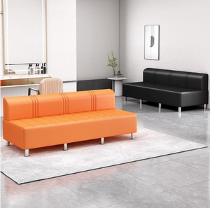 Sillón de Espera para Barbería en Oferta, Sillón de Espera de Cuero Sintético para Sala de Estar, Dormitorio, Centro Comercial, Comedor y Gimnasio - Product Image 1