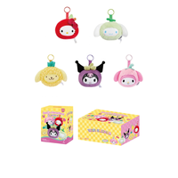 Nueva Colección 2026 de MINISO San Rioes Characters: Llaveros de Peluche de la Serie Frutas a Juego, Caja Sorpresa con Mini Figuras Lindas