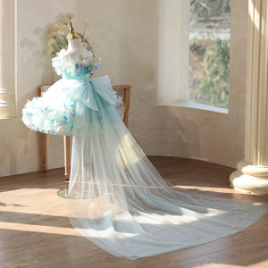 Abito Corto da Principessa Senza Maniche per Bambine, Stile Mori, Nuova Collezione 2026, per Compleanni, Spettacoli di Pianoforte e Performance Teatrali - Product Image 2