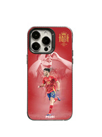 Coque de téléphone Rea Gradient pour joueur de football espagnol pour iPhone 16/15/14/13/12 Pro Max, coque transparente antichoc, coque de téléphone personnalisée imprimée