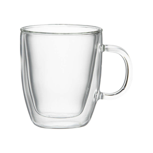 Tazas <span class=keywords><strong>de</strong></span> café roscadas <span class=keywords><strong>de</strong></span> vidrio <span class=keywords><strong>de</strong></span> <span class=keywords><strong>doble</strong></span> pared <span class=keywords><strong>de</strong></span> vidrio transparente <span class=keywords><strong>de</strong></span> borosilicato resistente al calor - Product Image 1