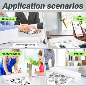 طابعات حرارية لاسلكية محمولة بدون حبر للتصدير عبر الحدود، مقاس A4، متوفرة في المخزون، ضمان لمدة سنة، من المصنع الأصلي - Product Image 4