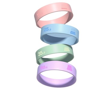 Bandas de resistencia de silicona Kyoto Animation de 15, 25, 35 y 50 lb para ejercicios de glúteos, fitness y entrenamiento. - Product Image 1