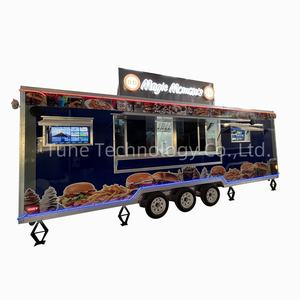 Camion de nourriture mobile de crème glacée de remorque de restauration rapide 7x22 <span class=keywords><strong>à</strong></span> vendre <span class=keywords><strong>location</strong></span> de restauration entièrement équipée avec des toilettes simples - Product Image 1