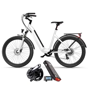 28 inch Newly Designed 250W mid motor power Electric City Bike With Inner Down Tube Hidden Battery