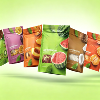 Op maat bedrukte herbruikbare ritssluitertassen voor gedroogd fruit, cashewnoten, verpakkingen, ziplock plastic mylar zakken
